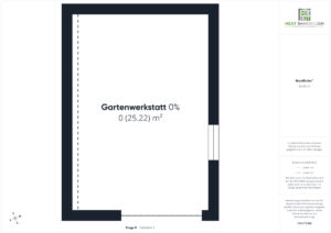 Grundriss Gartenwerkstatt