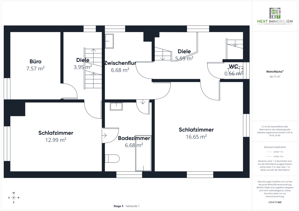 Grundriss Obergeschoss