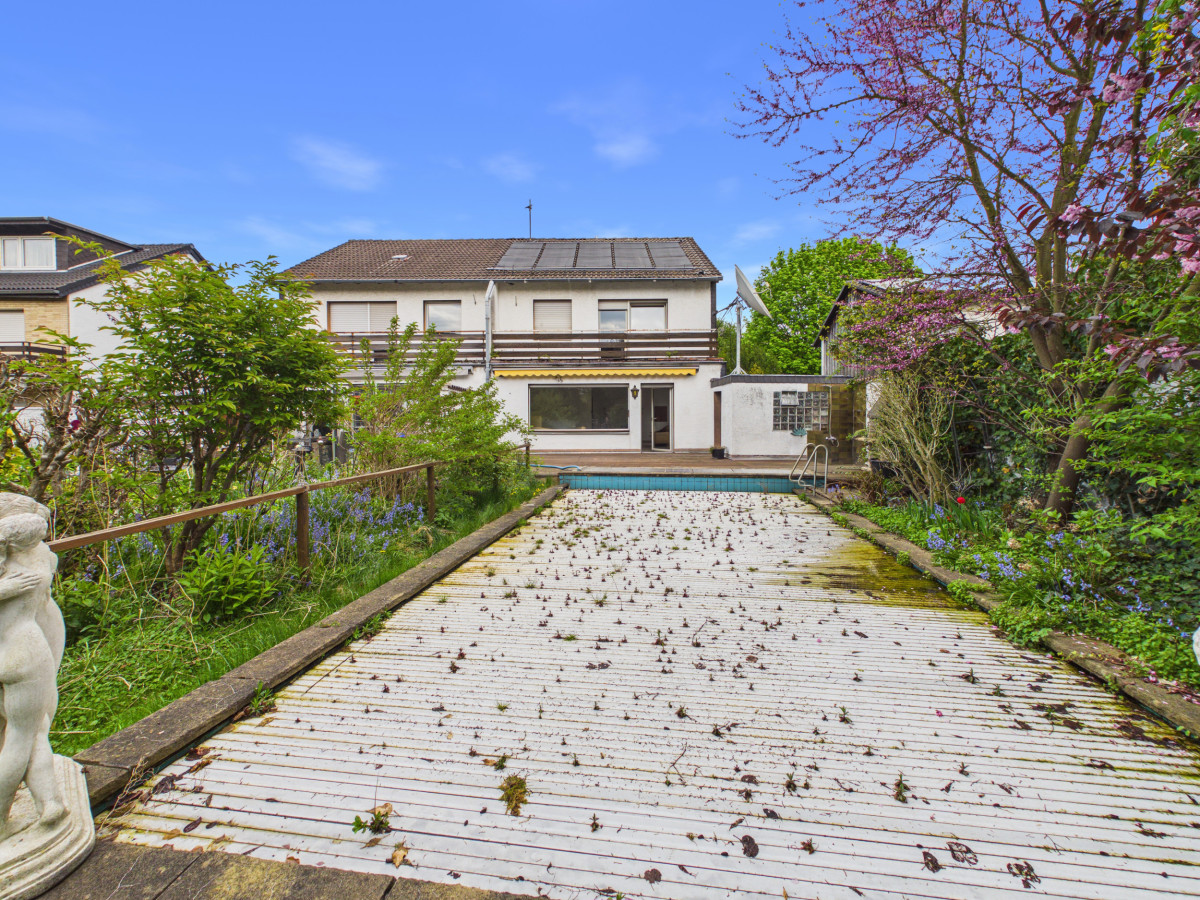 Blick Rückseite Haus